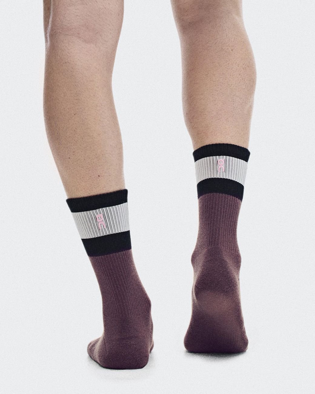 On Shoes Purple Courtside Sock High 2P
