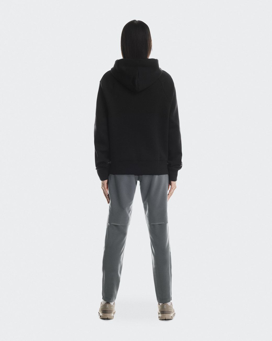 On Shoes Black Focus Tech Zip Hoodie