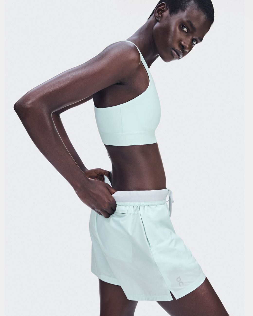 On Shoes White 5" Core Shorts