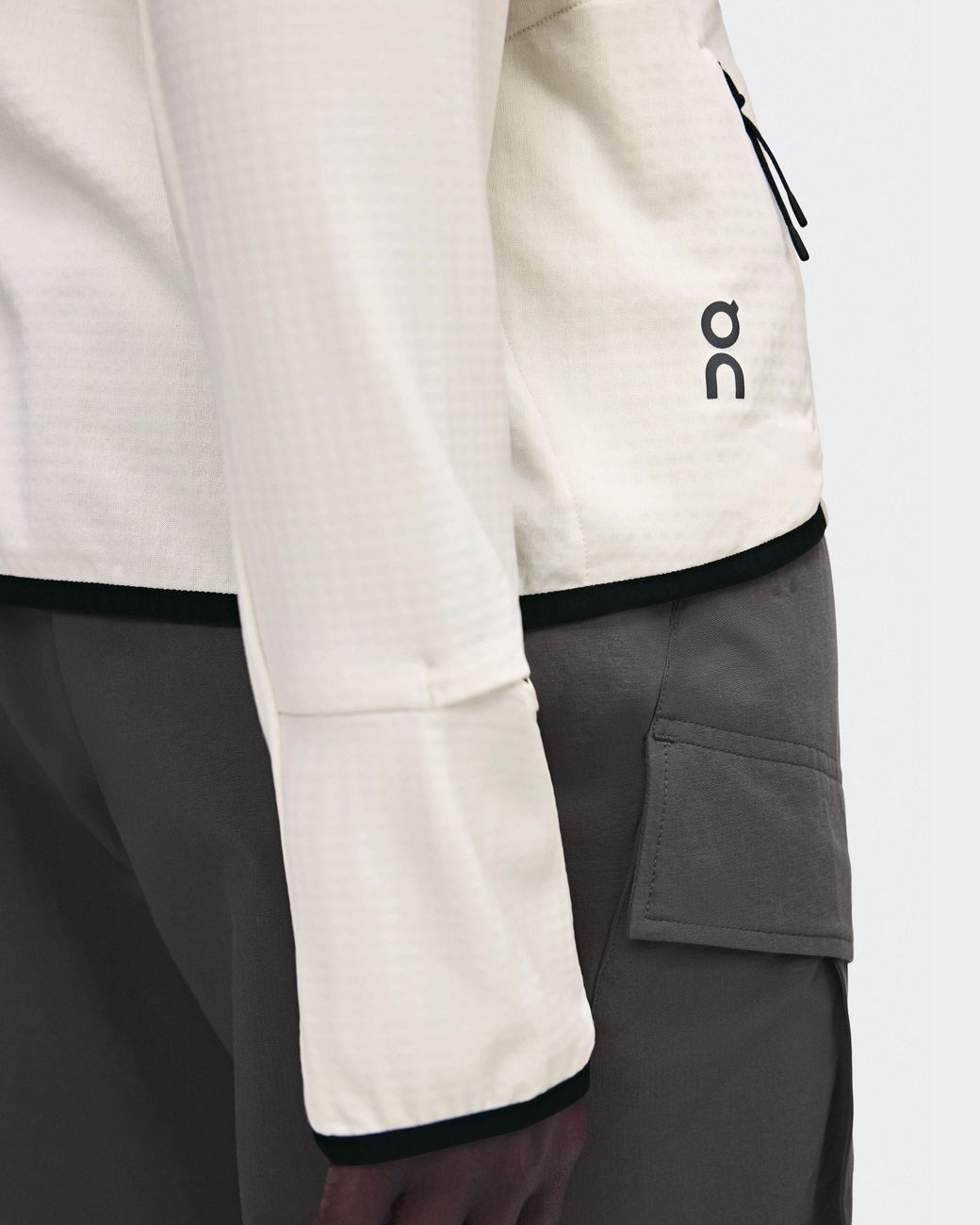 On Shoes White Climate Zip Hoodie