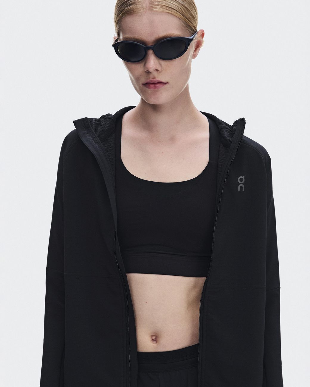 On Shoes Black Weather Hoodie