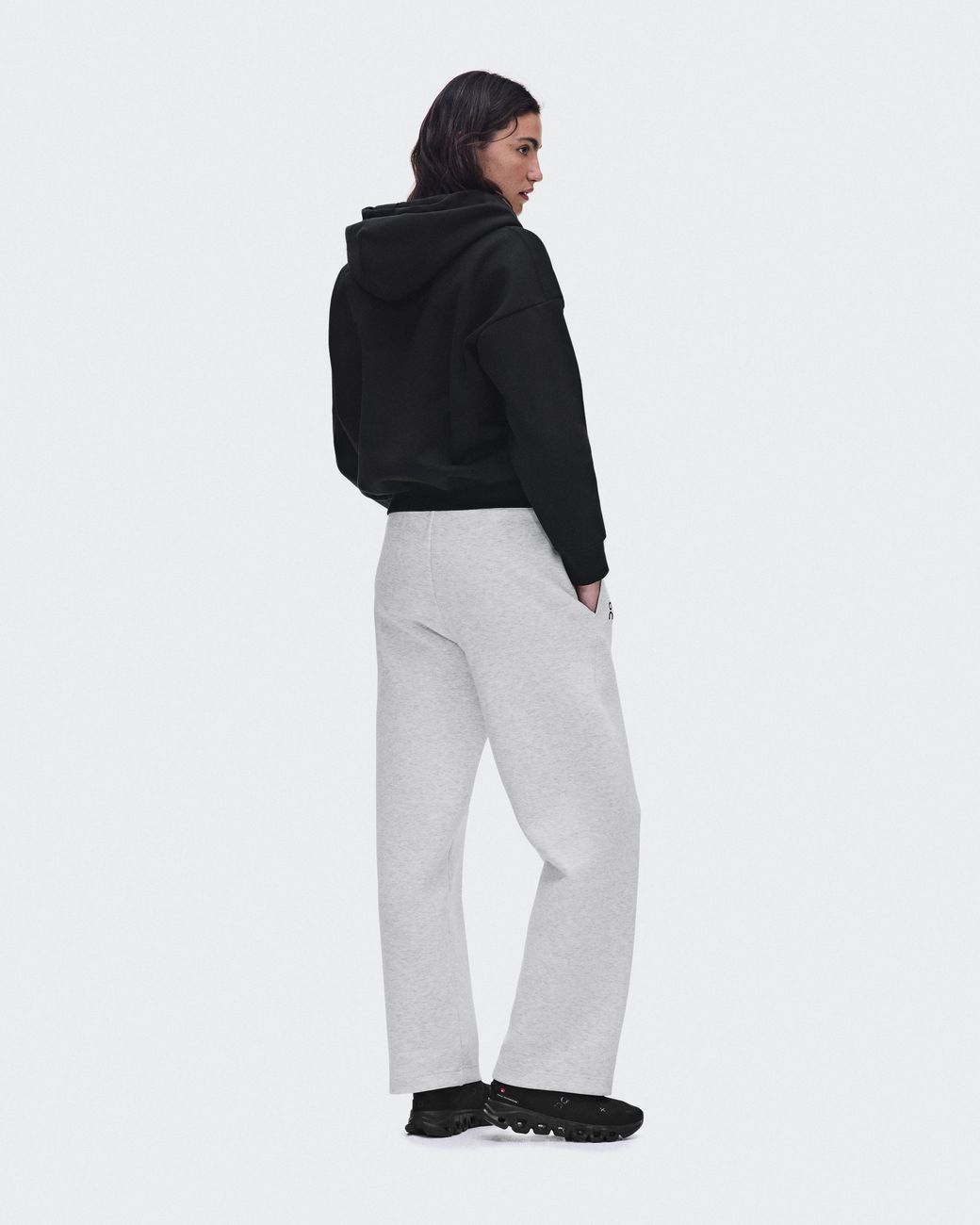 On Shoes White Focus Tech Sweatpants