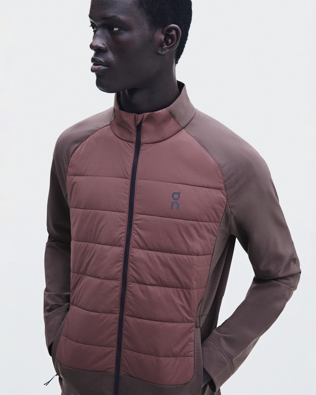 On Shoes Purple Weather Hybrid Jacket for men