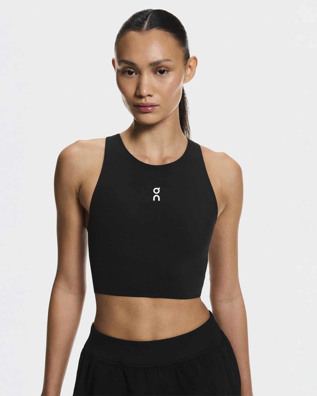 On Shoes Black Court Crop Top