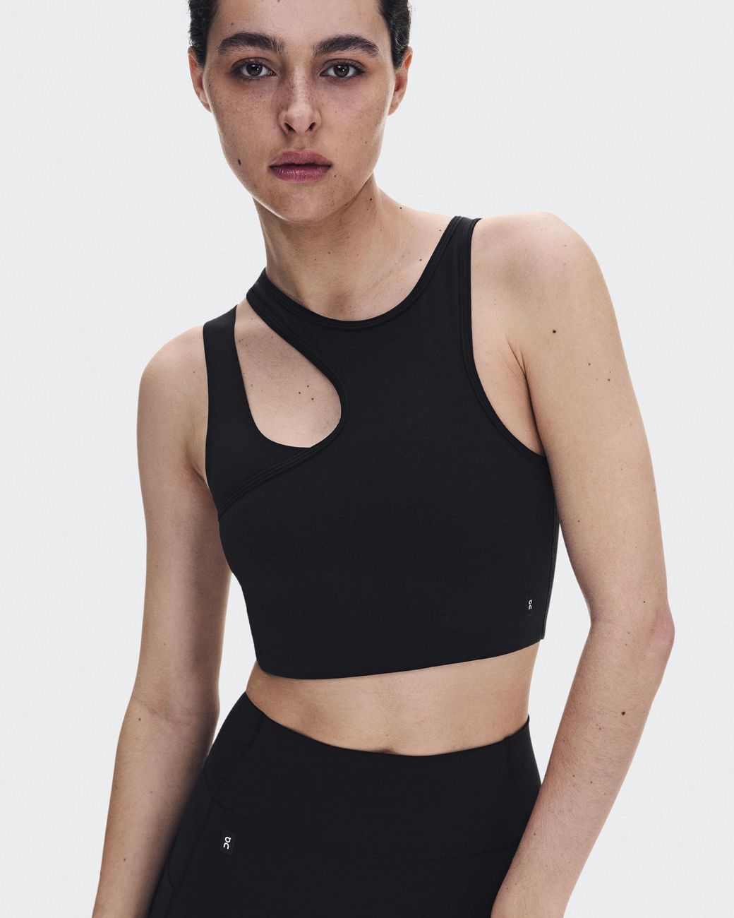 On Shoes White Studio Asymmetric Crop