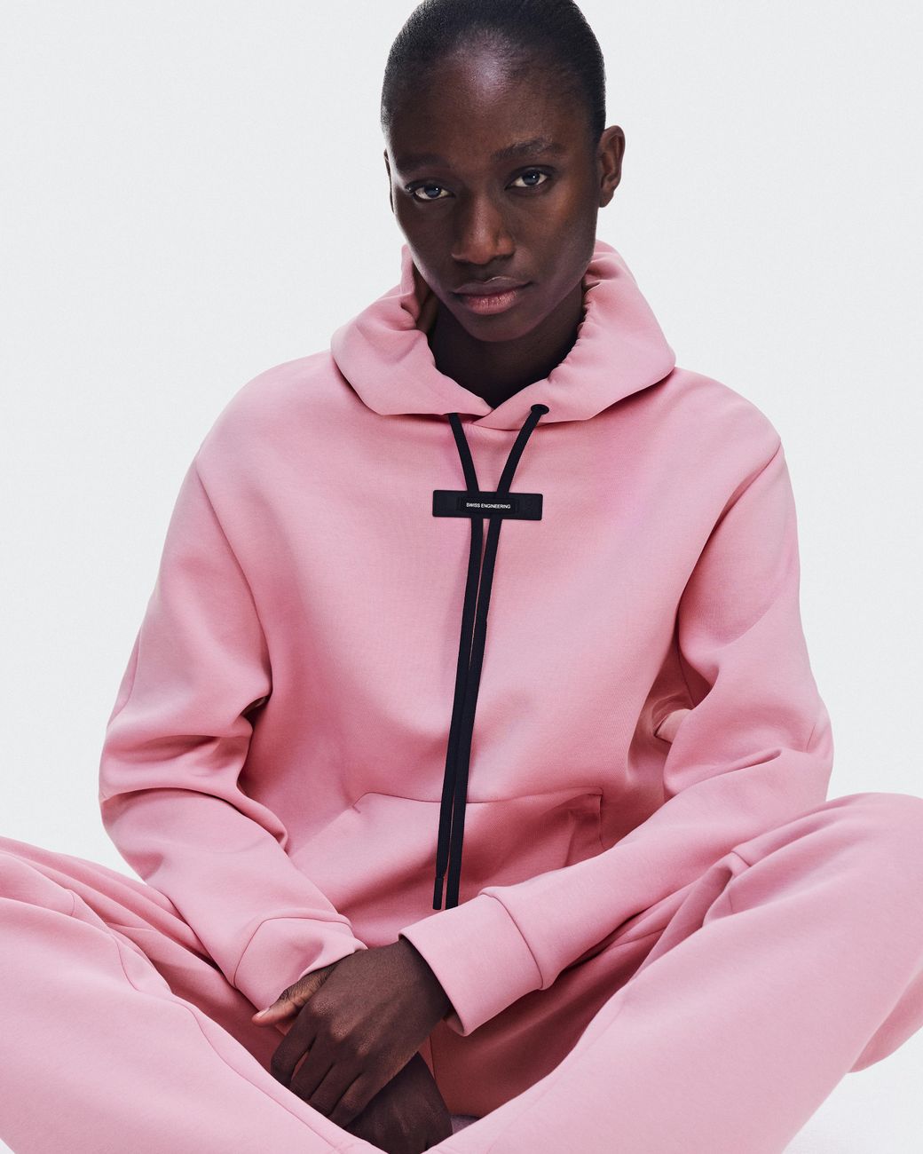 On Shoes Pink Focus Tech Hoodie