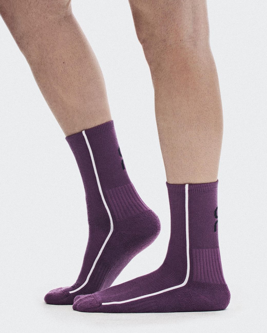 On Shoes Purple Court Sock High