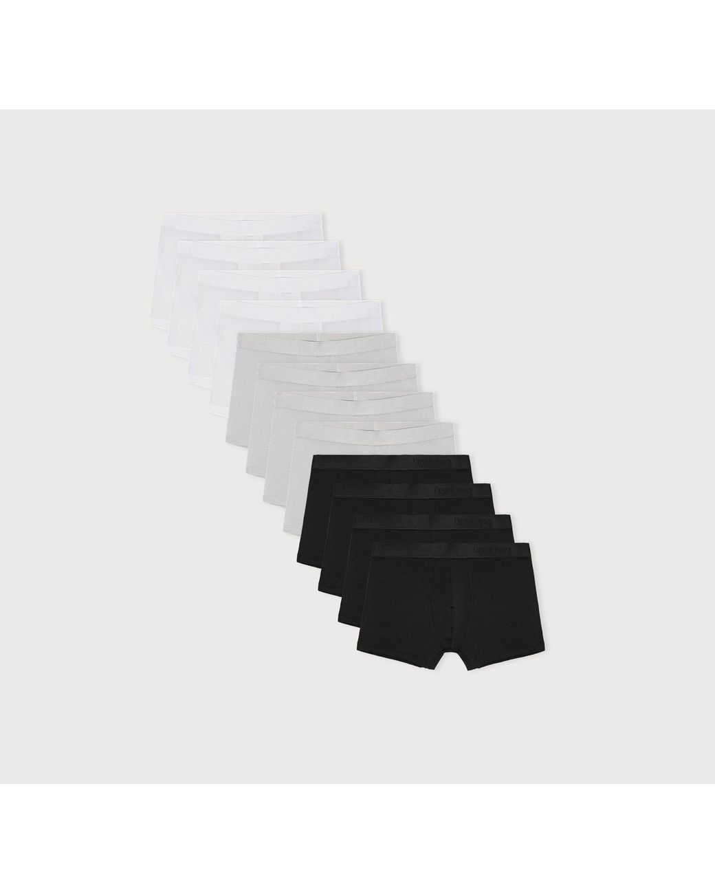Organic Basics White Premium Trunks 12-Pack for men