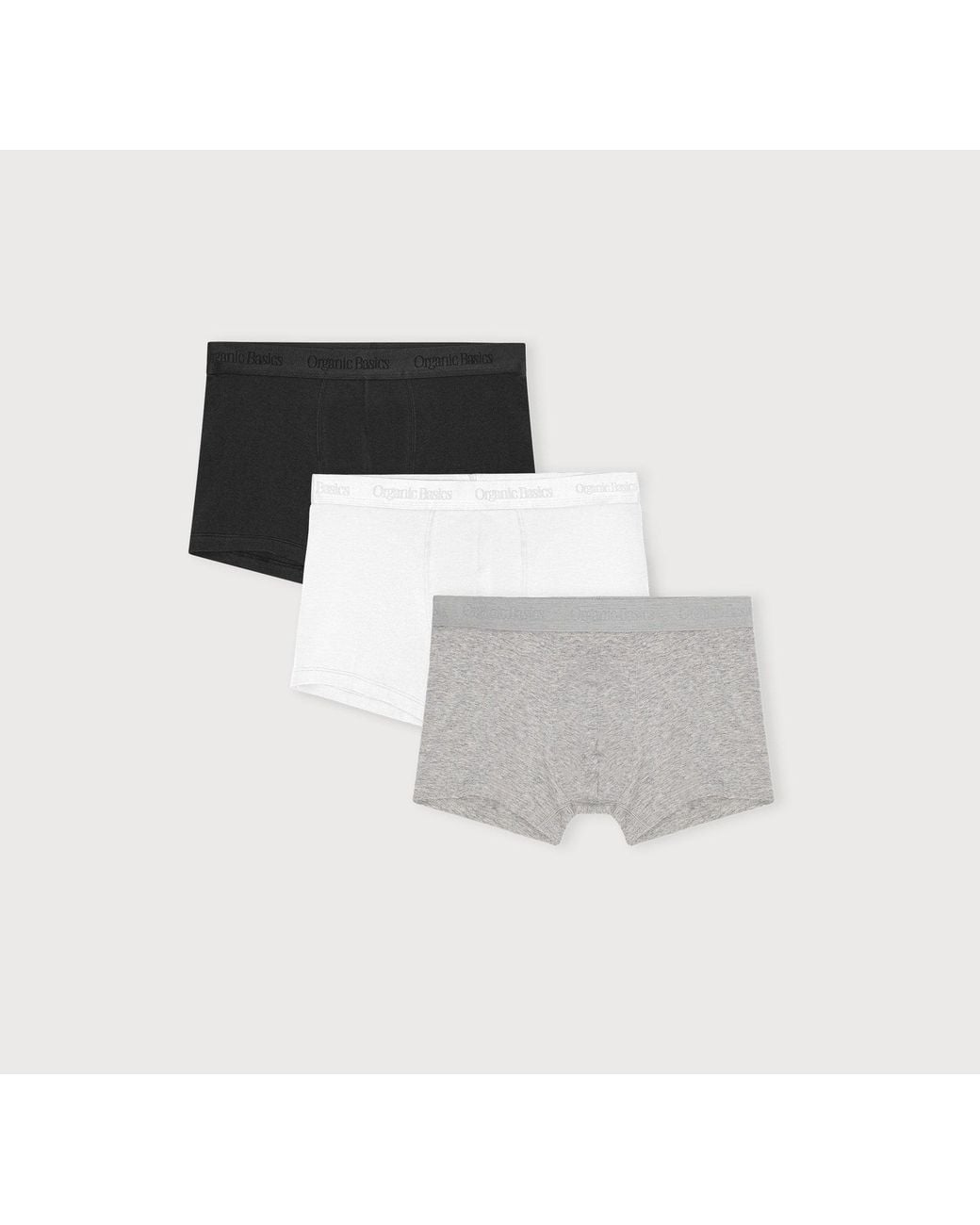 Organic Basics Black Core Trunks 3-Pack for men