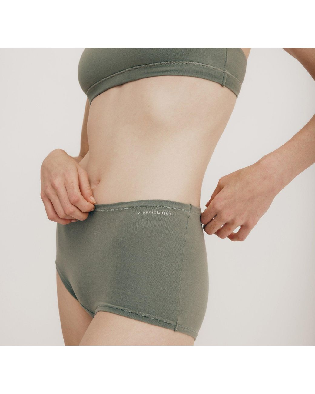 Organic Basics Gray Flex Shorty