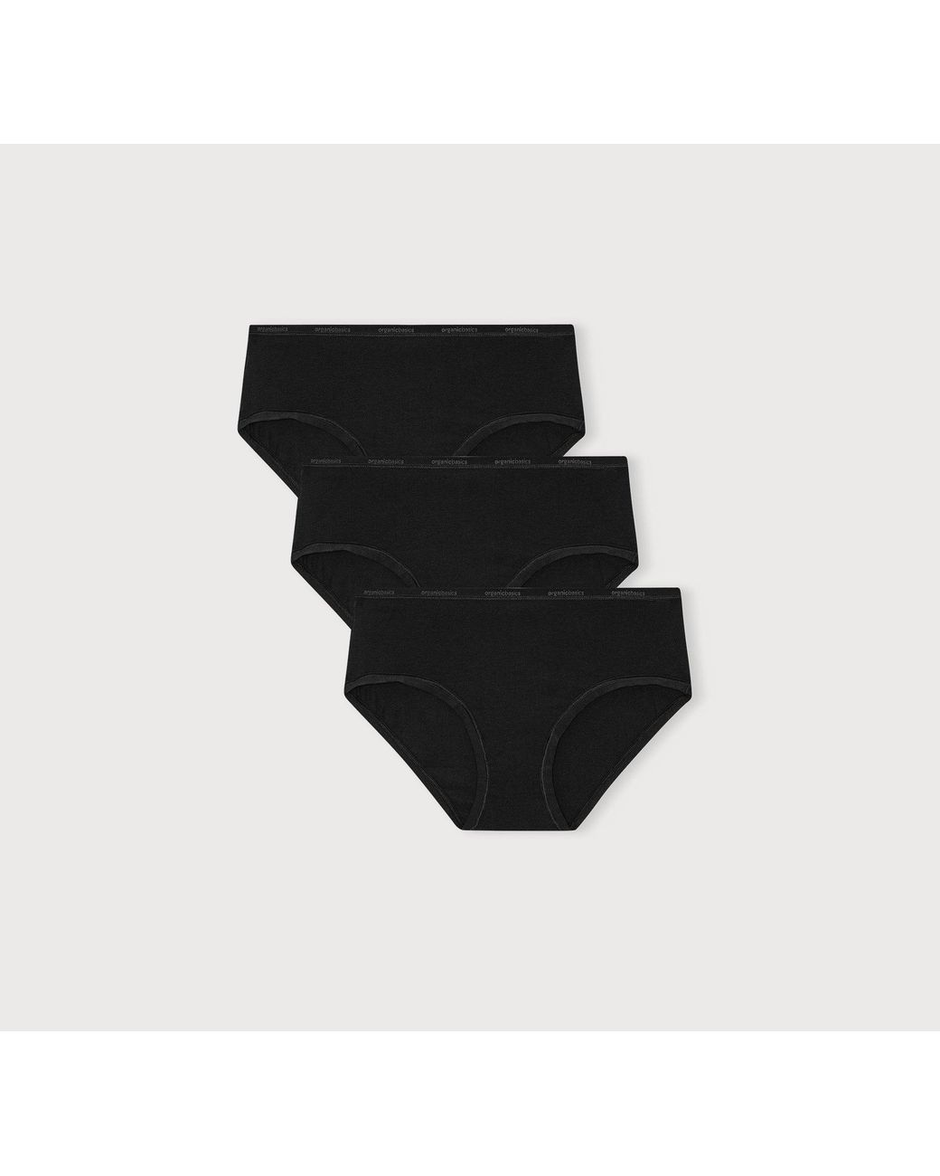 Organic Basics Black Core Briefs 3-Pack