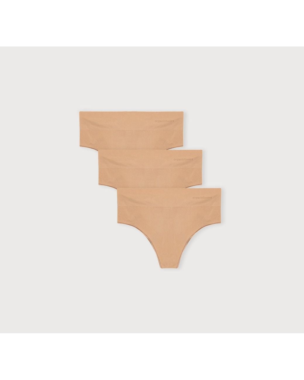 Organic Basics White Smooth Thong 3-Pack