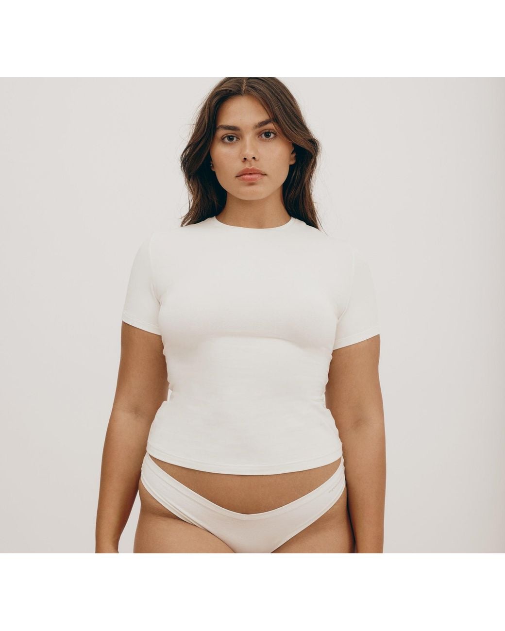 Organic Basics White Flex Tee