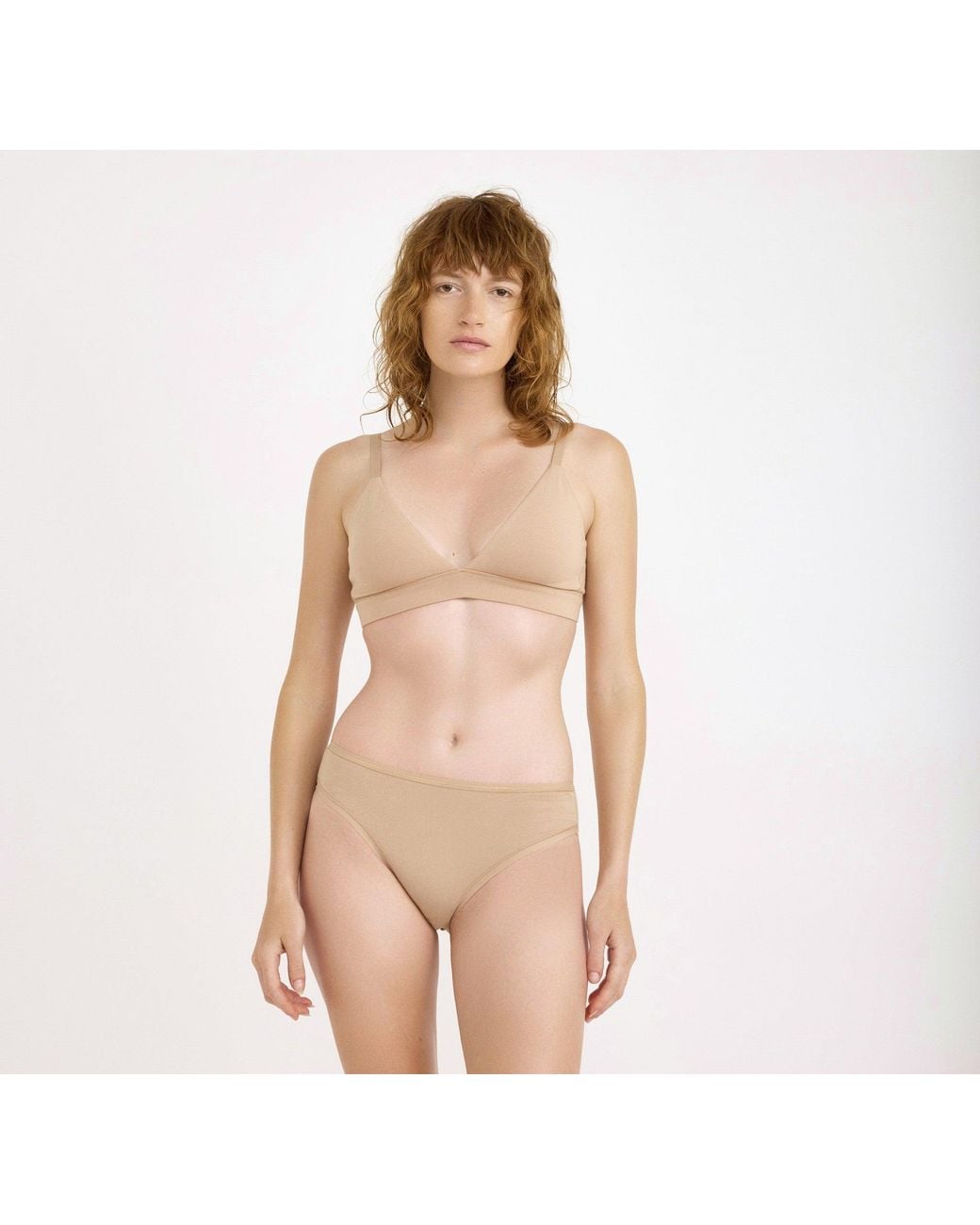 Organic Basics Natural Core Triangle Bralette