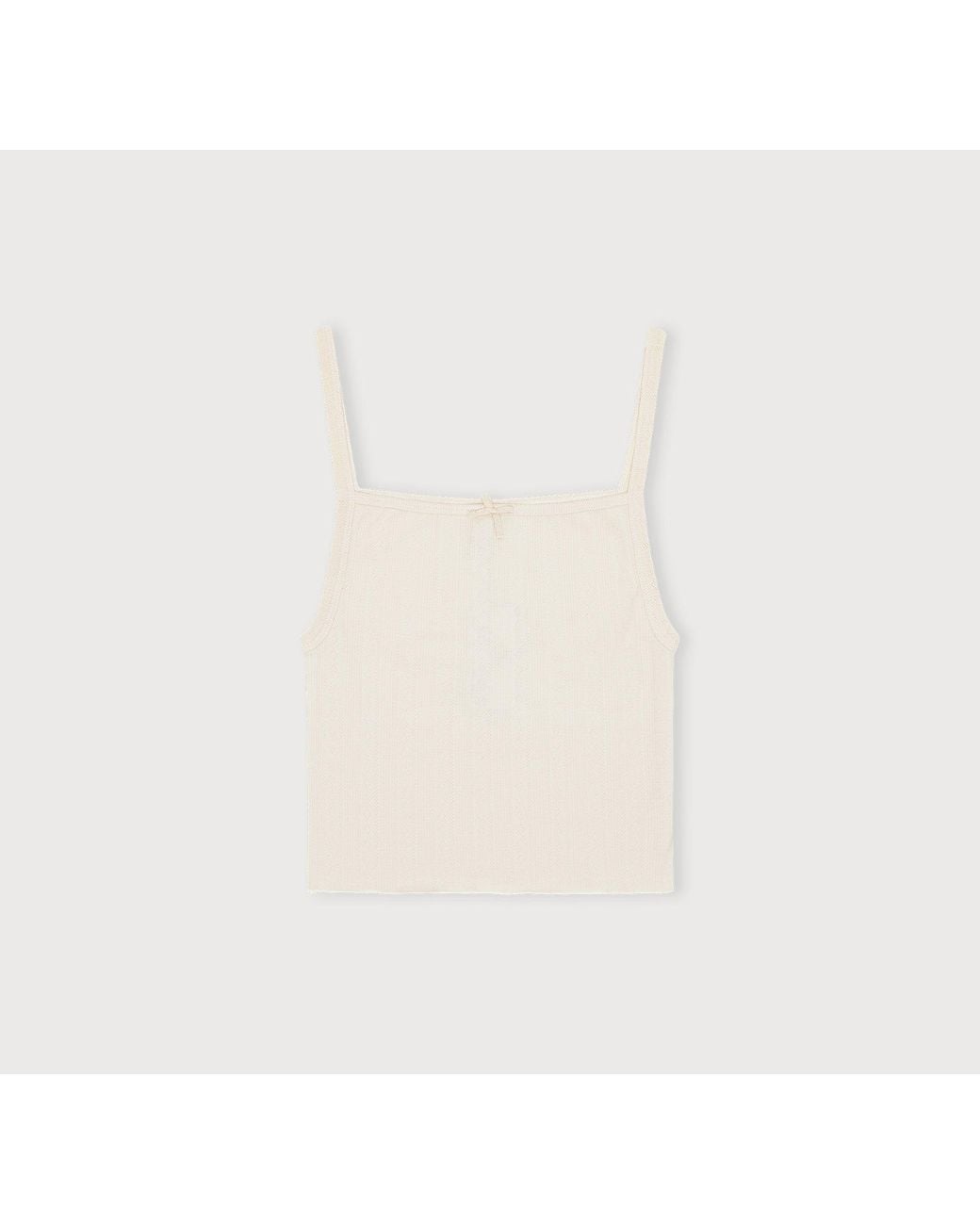 Organic Basics Natural Pointelle Top
