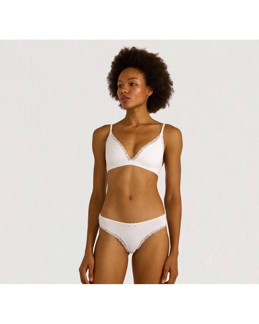 Organic Basics Brown Flex Lace Briefs