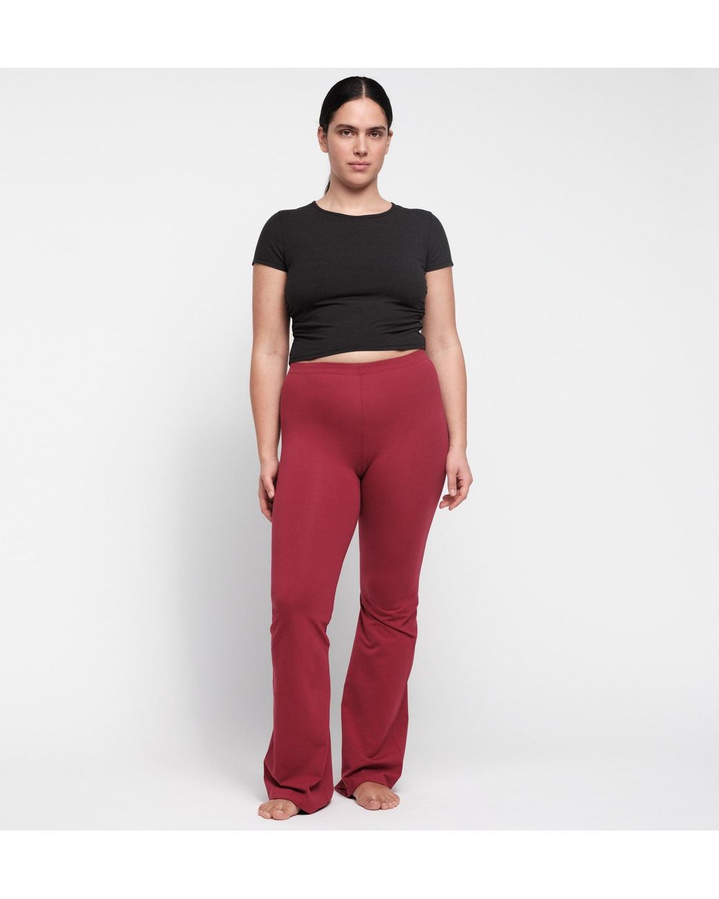 Organic Basics Red Core Flare Pants