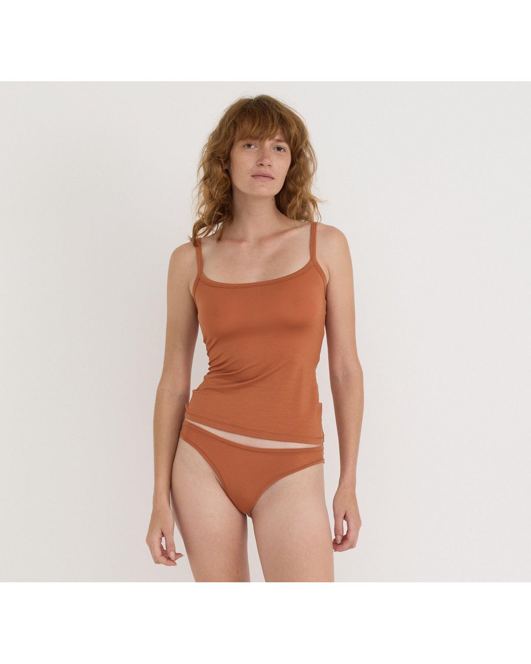 Organic Basics Brown Soft Touch Veil Cami