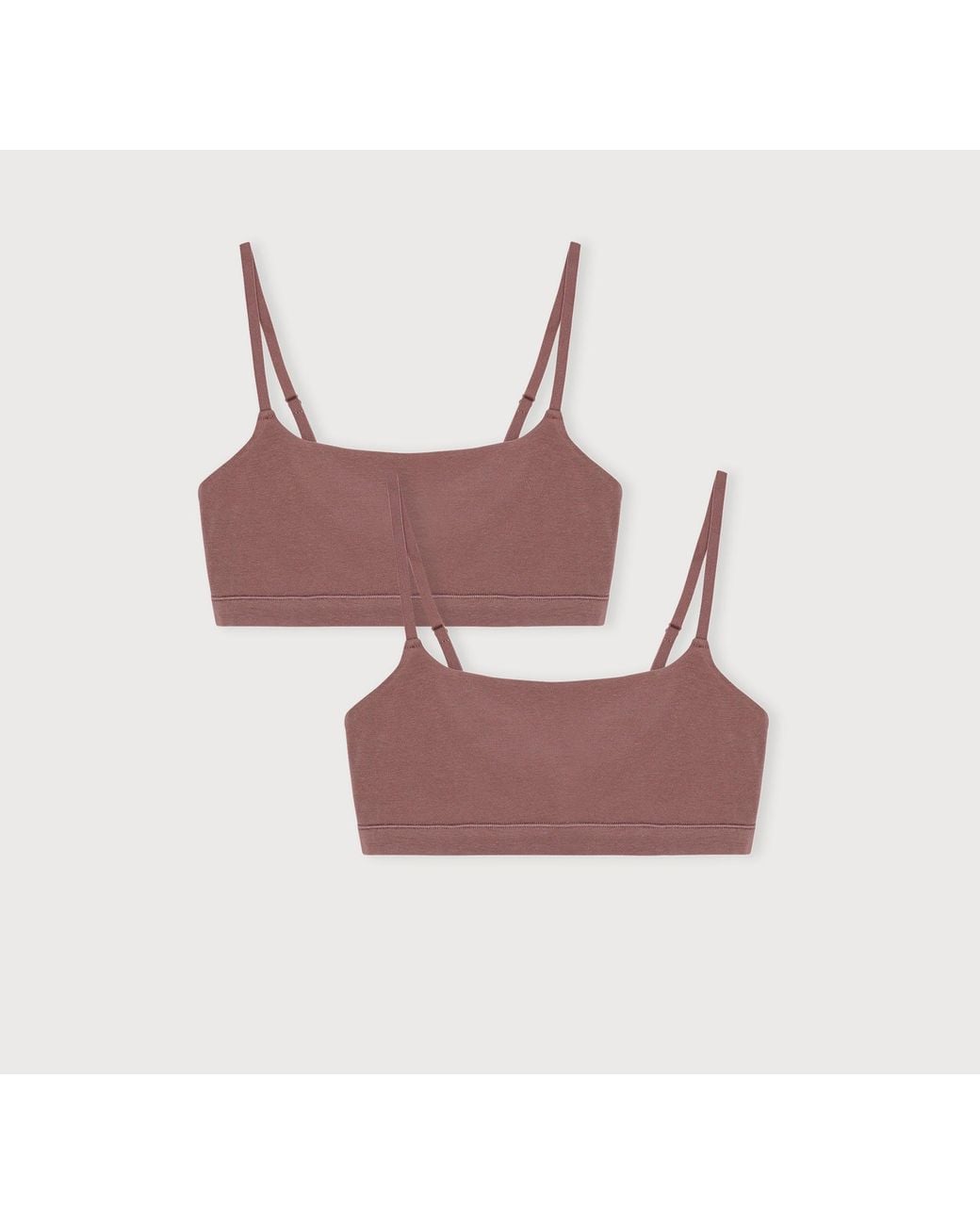 Organic Basics Pink Flex Bralette 2-Pack