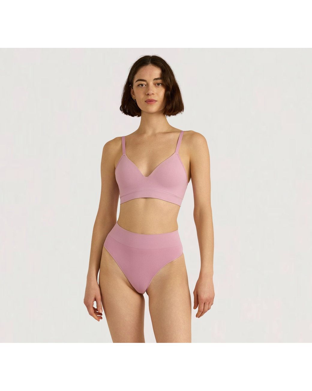 Organic Basics Pink Smooth Thong
