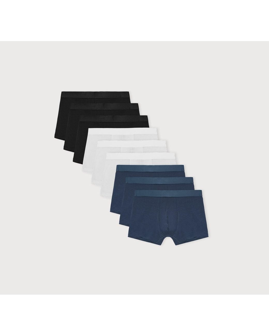 Organic Basics Blue Premium Trunks 9-Pack for men