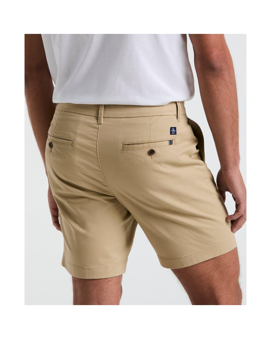 Original Penguin Multicolor Chino Shorts In Travertine for men