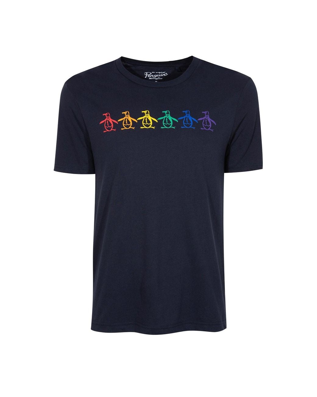 Original Penguin Blue Pride Graphic Petes T-shirt In Dark Sapphire for men