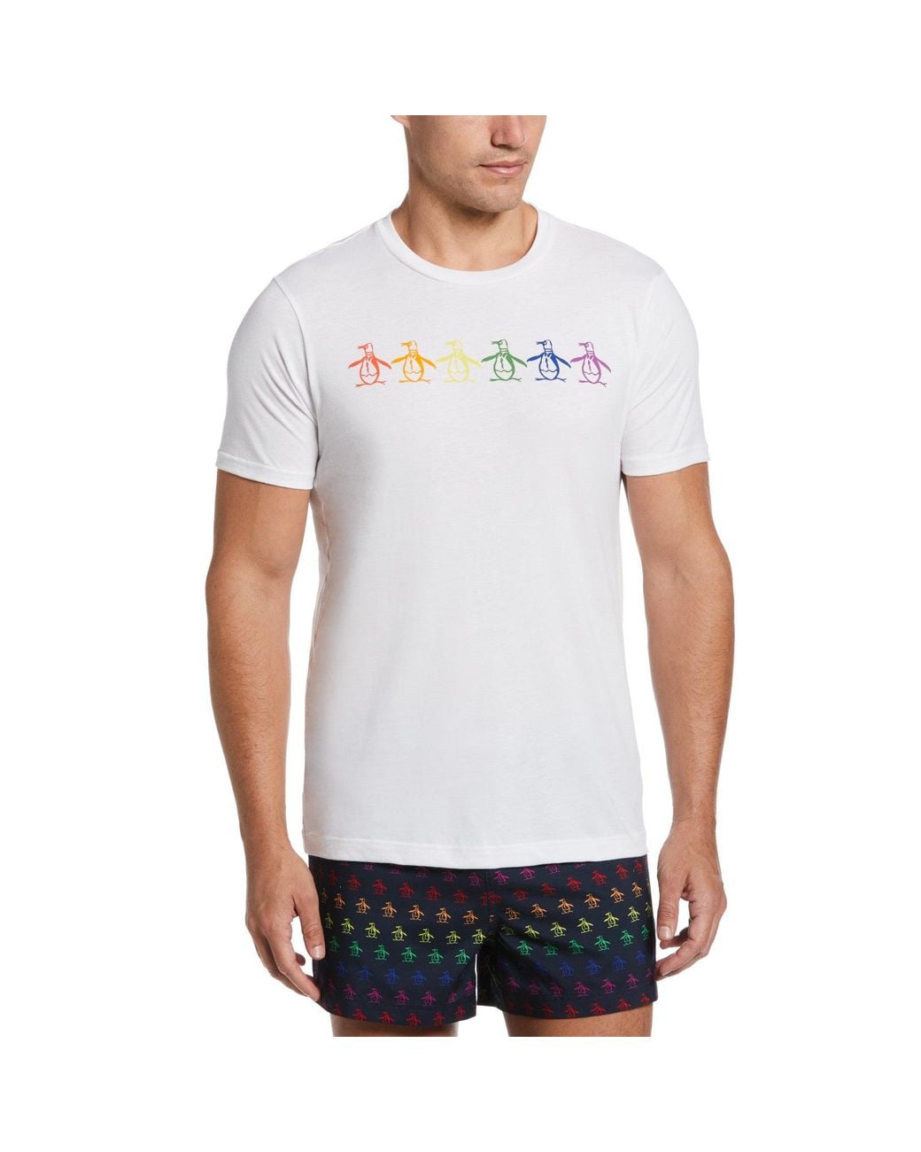 Original Penguin Pride Graphic Petes T-shirt In Bright White for men