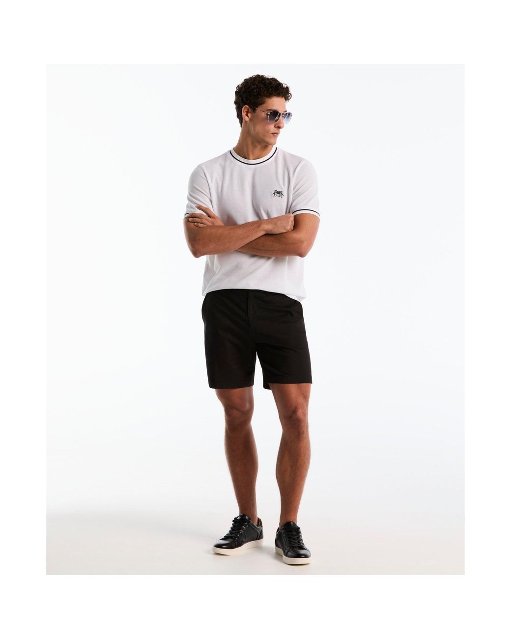 Original Penguin Earl Mesh Pride T-shirt In Bright White for men