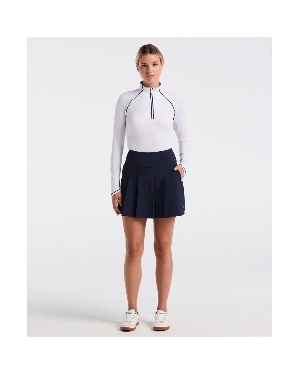 Original Penguin Blue Women's Pleated 17" Golf Skort In Black Iris for men