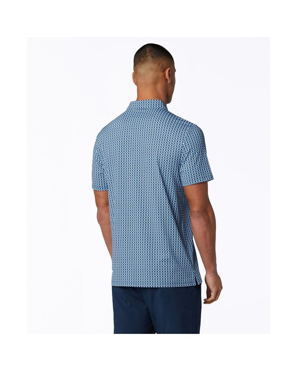 Original Penguin Blue Pete's Bow Tie Golf Polo In Black Iris for men