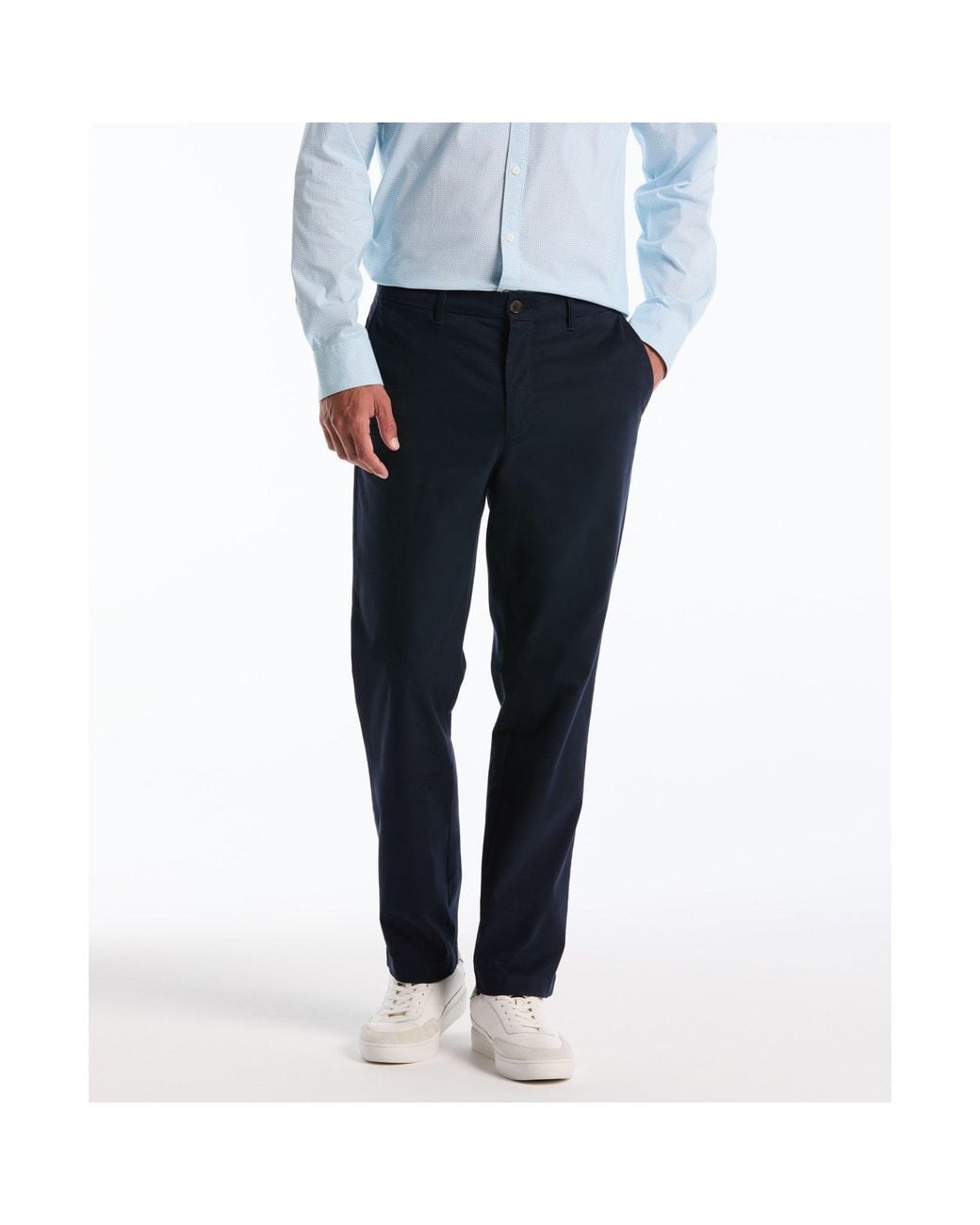 Original Penguin Blue Straight Fit Chinos In Dark Sapphire for men