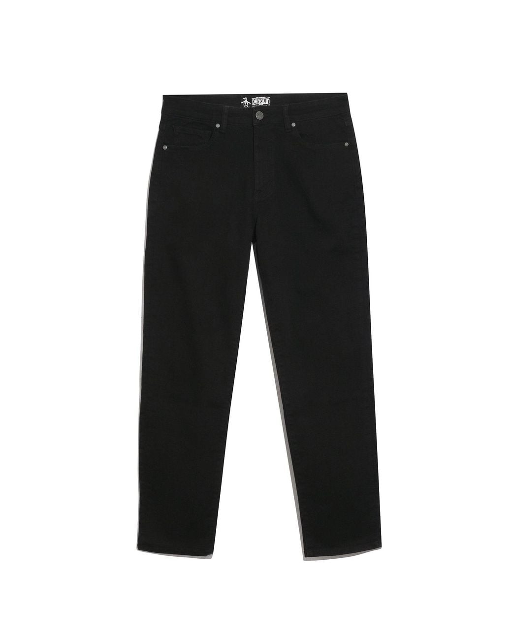Original Penguin Straight Fit Jeans In Black for men
