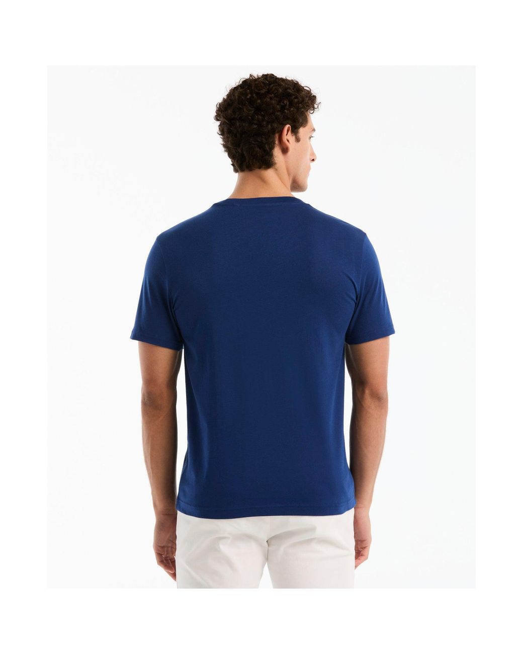 Original Penguin Logo Pete Graphic T-shirt In Blue Depths for men