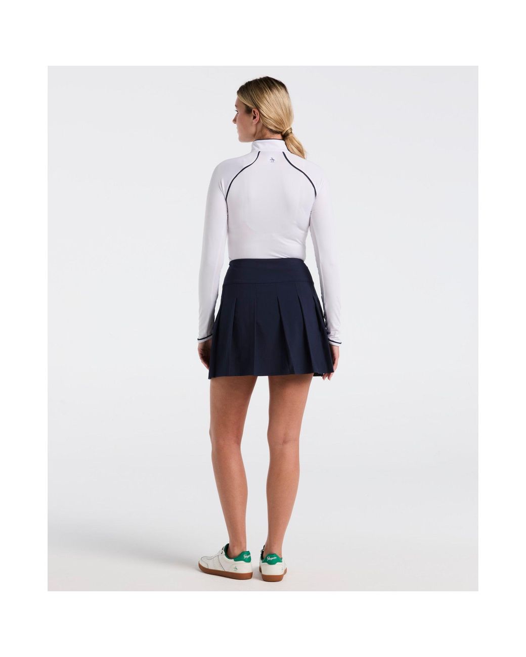 Original Penguin Blue Women's Pleated 17" Golf Skort In Black Iris for men