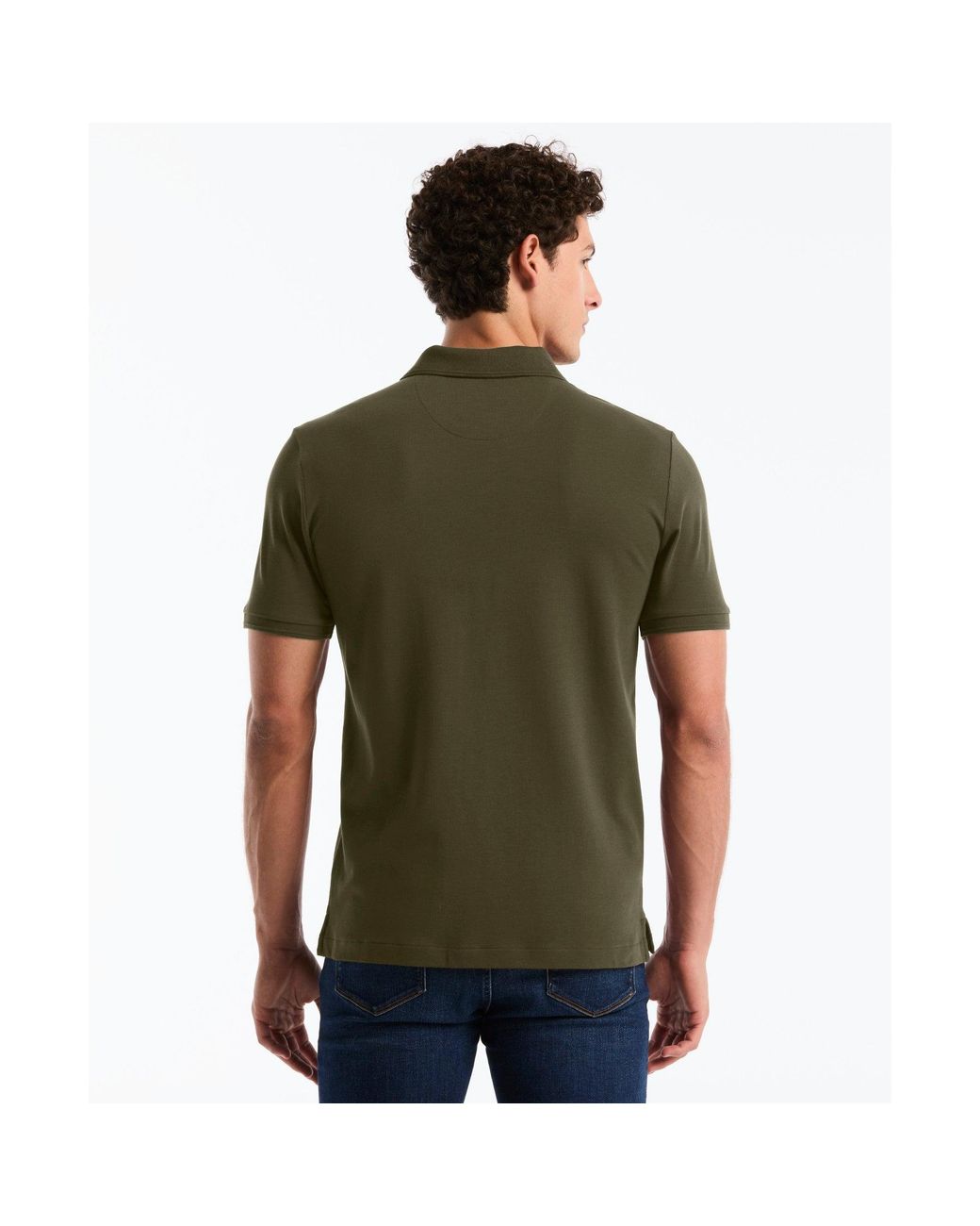Original Penguin Green Daddy Pique Polo In Dusty Olive for men