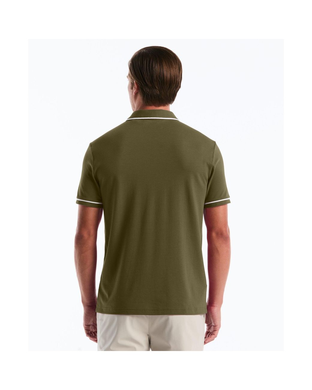 Original Penguin Green Earl Pique Polo In Dusty Olive for men