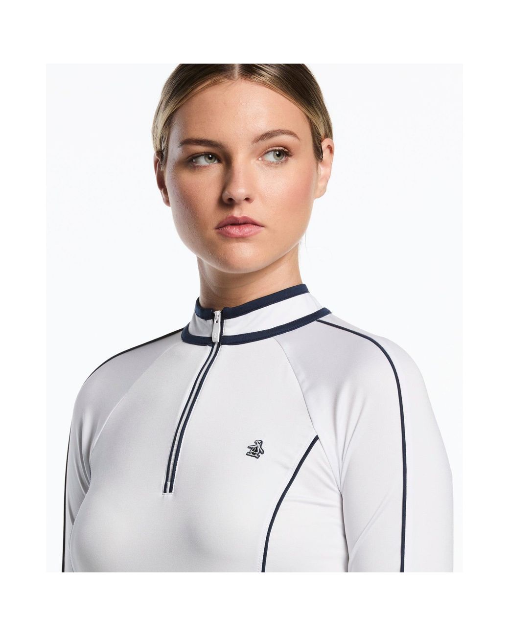 Original Penguin Women's Sun Protection Top In Bright White for men