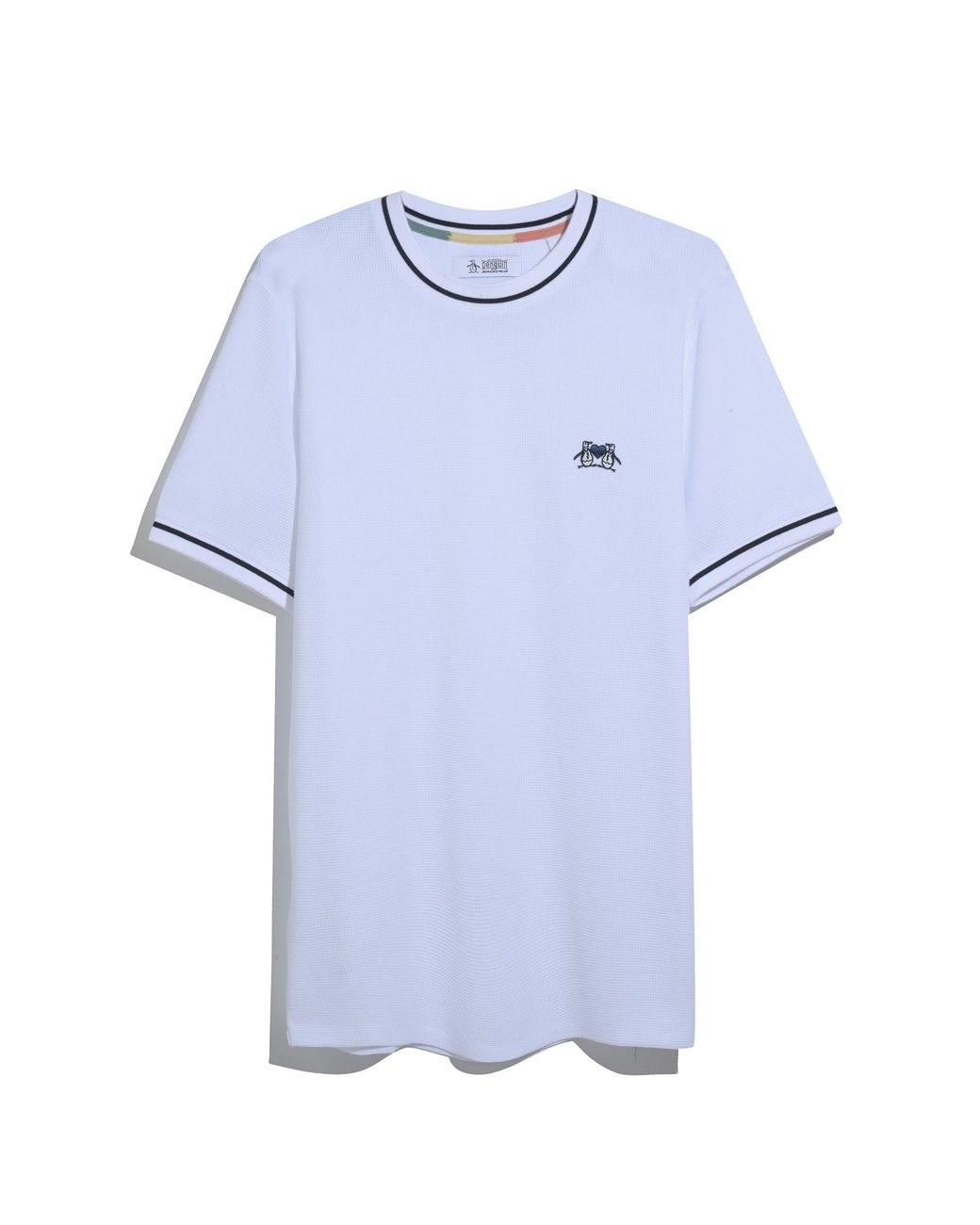 Original Penguin Earl Mesh Pride T-shirt In Bright White for men