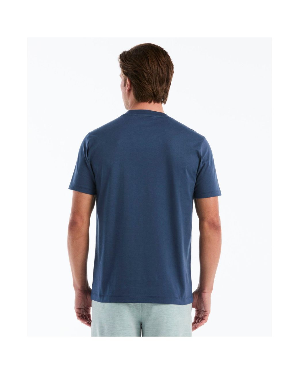 Original Penguin Blue Sticker Pete Logo T-shirt In Sargasso Sea for men