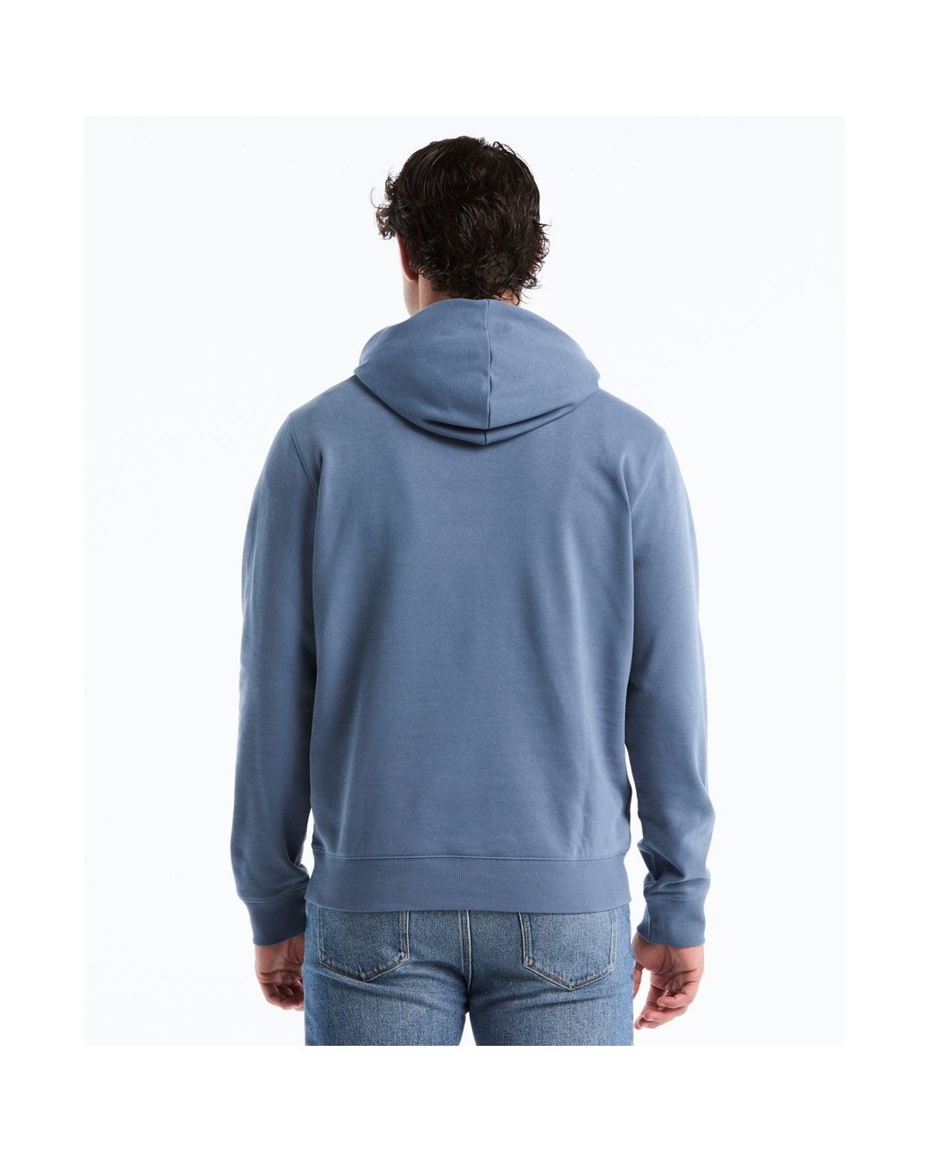 Original Penguin Sticker Pete Hoodie In Copen Blue for men