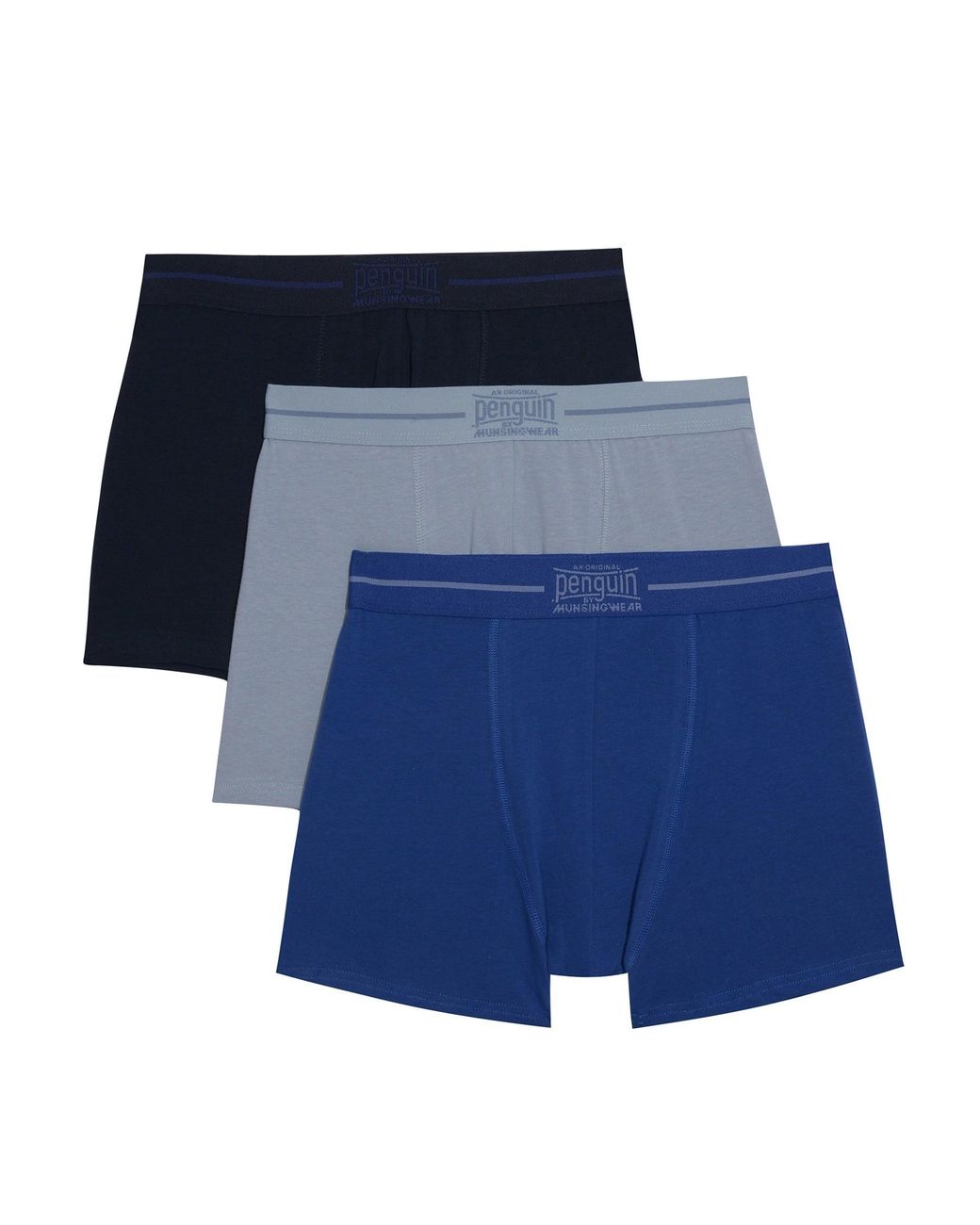 Original Penguin 3 Pack Plain Underwear In Blue for men