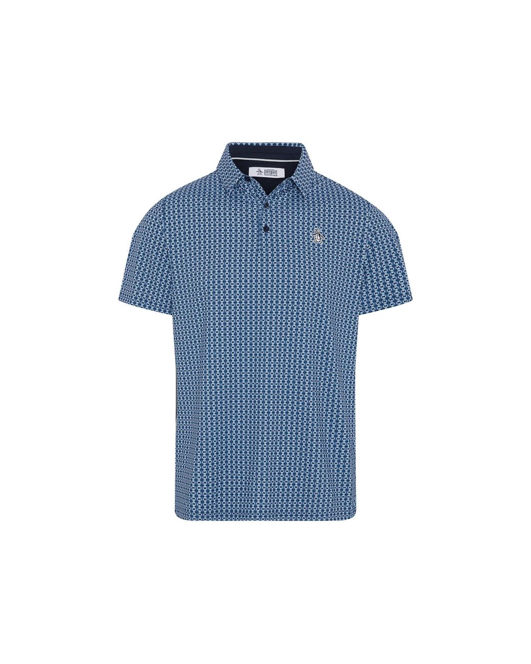 Original Penguin Blue Pete's Bow Tie Golf Polo In Black Iris for men