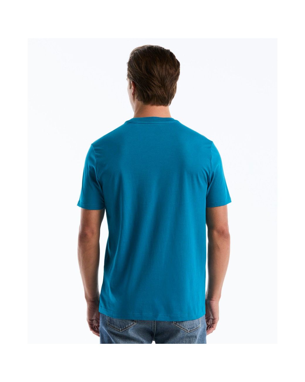 Original Penguin Blue Hd Pete Graphic T-shirt In Turkish Tile for men