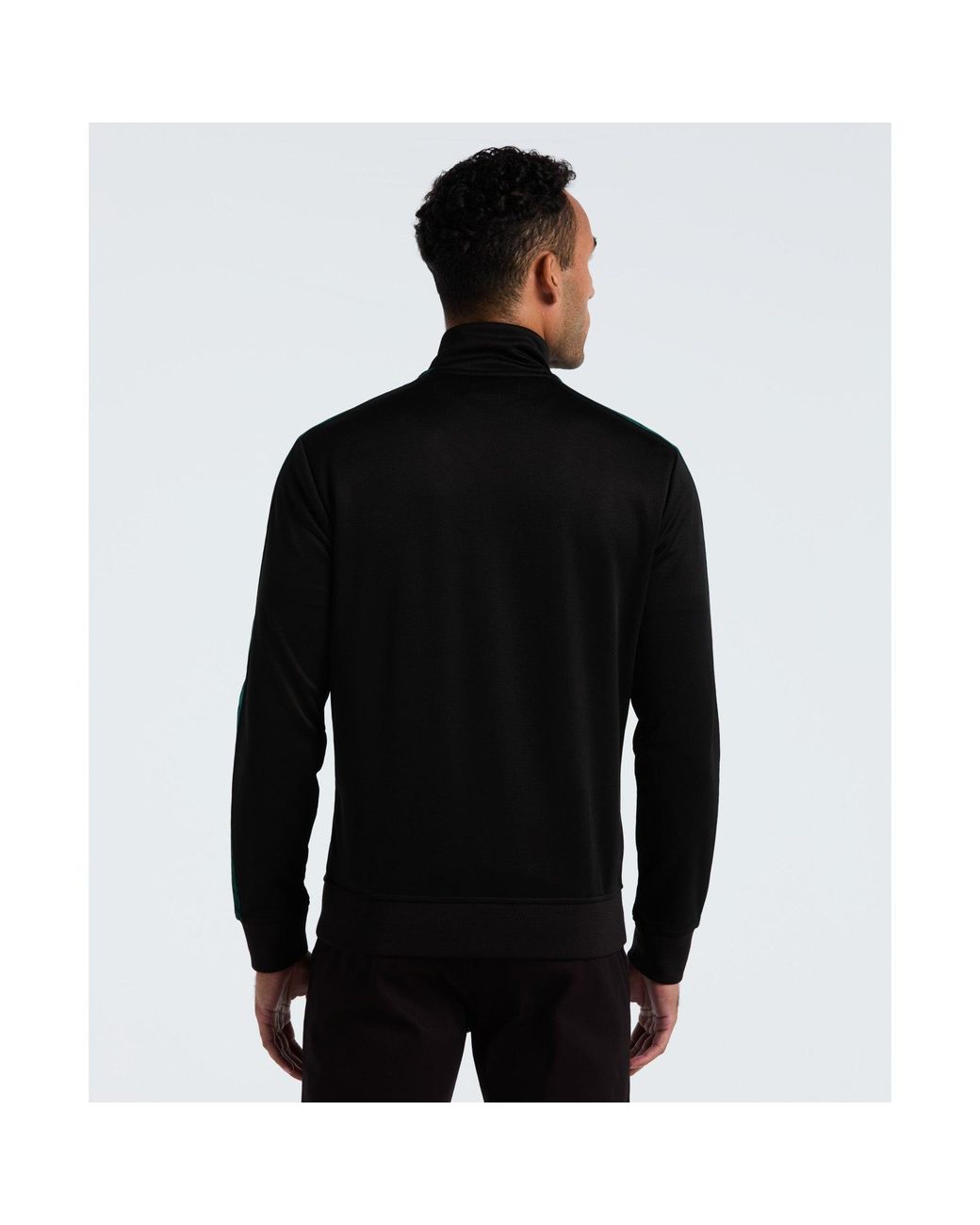 Original Penguin Double Knit Track Jacket In True Black for men