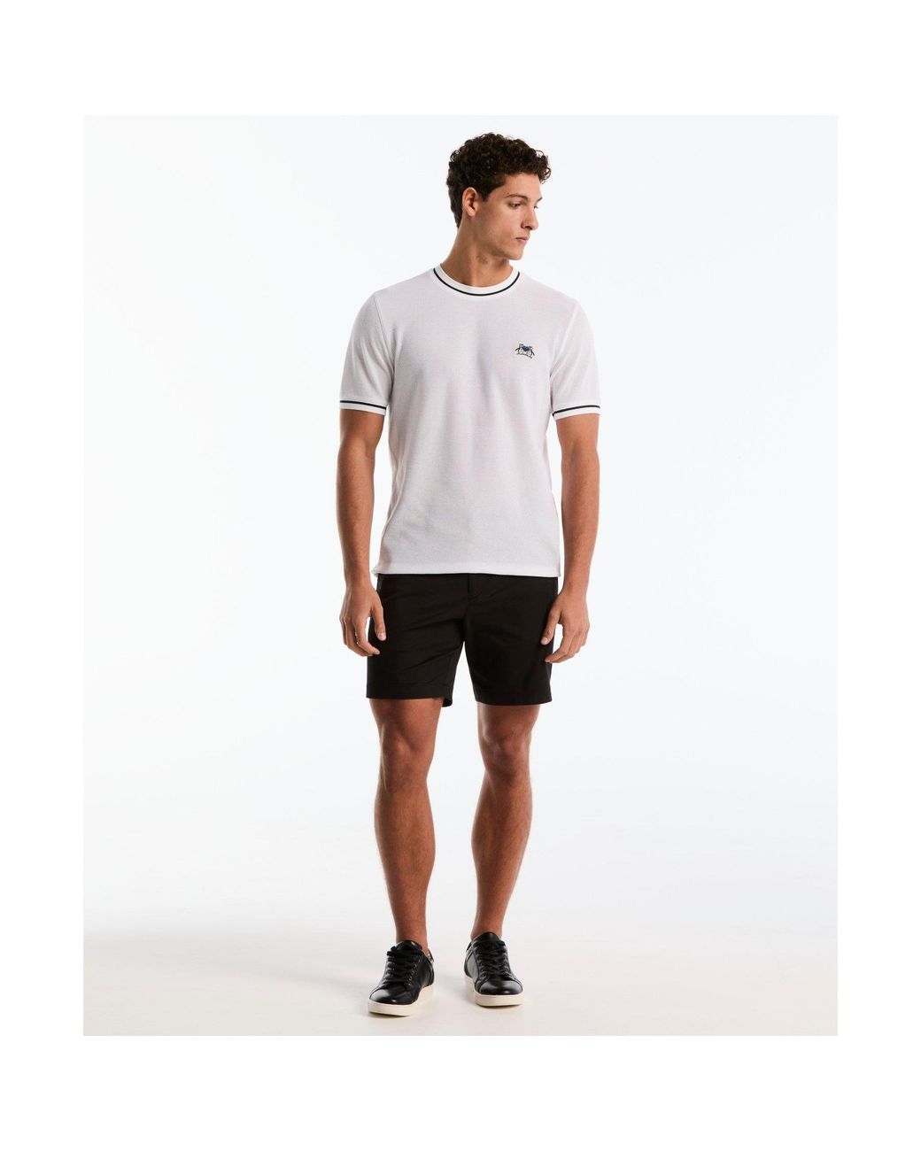 Original Penguin Earl Mesh Pride T-shirt In Bright White for men