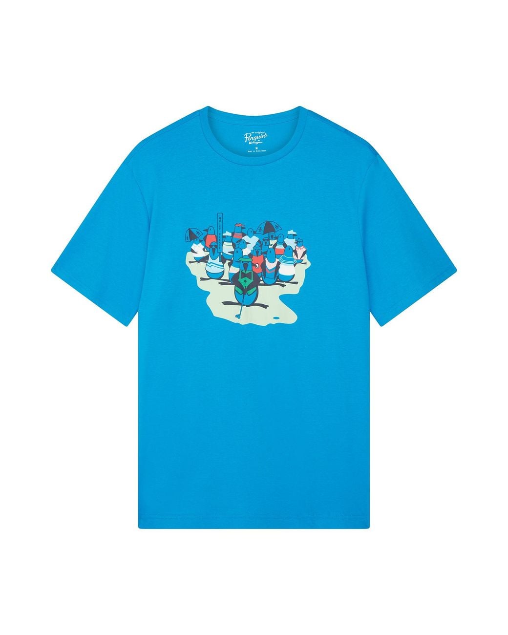 Original Penguin Blue Heritage Graphic Golf T-Shirt for men