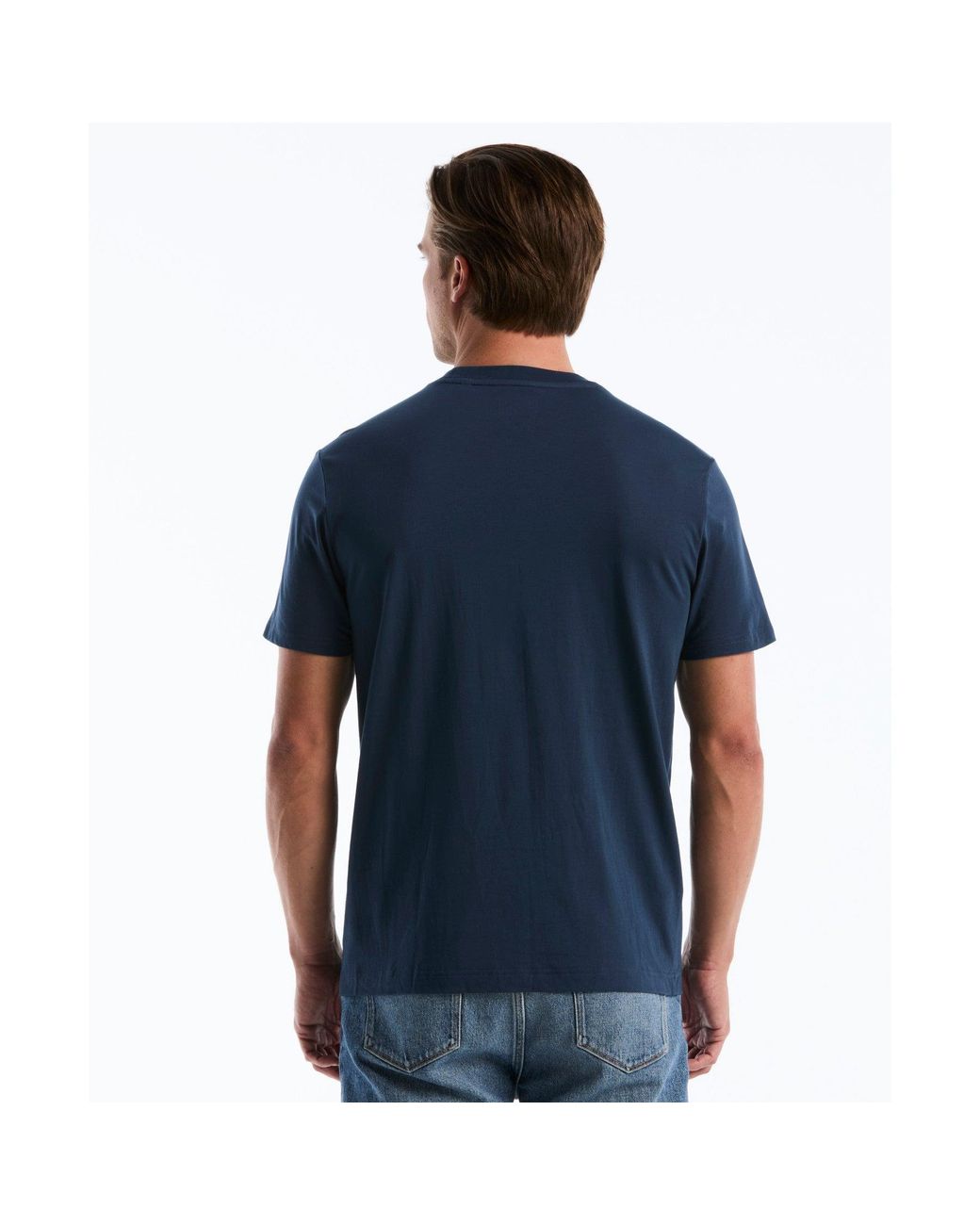 Original Penguin Blue Bottle Cap Graphic T-shirt In Sargasso Sea for men