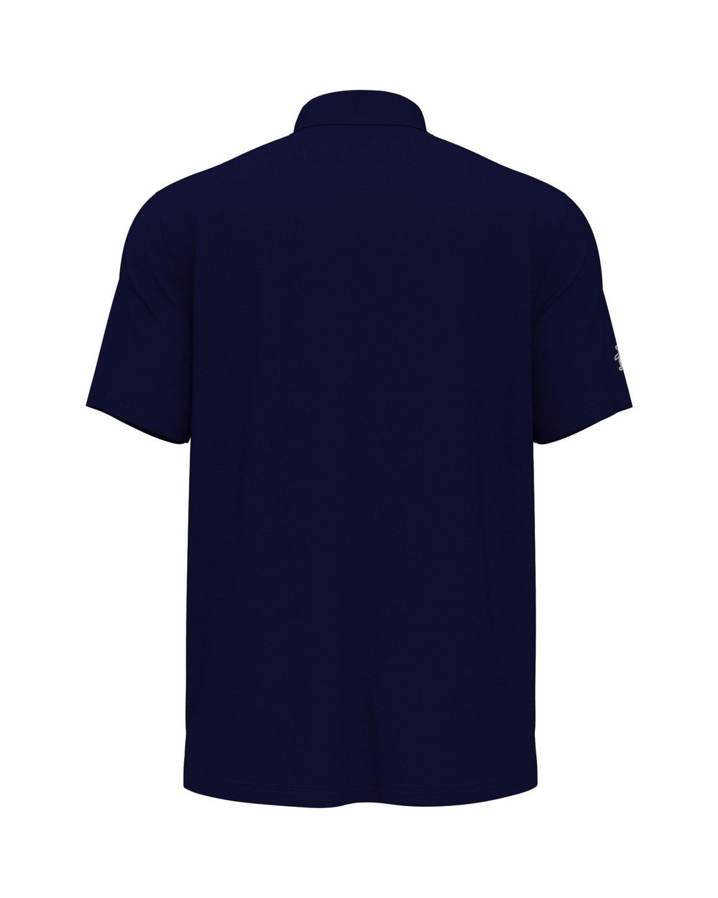 Original Penguin Blue Pete On The Green Block Print Golf Polo Shirt In Black Iris for men
