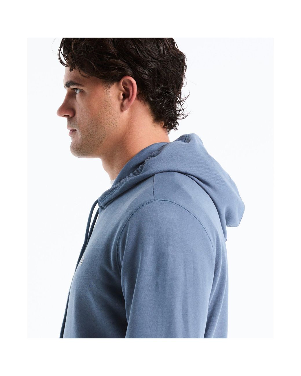 Original Penguin Sticker Pete Hoodie In Copen Blue for men